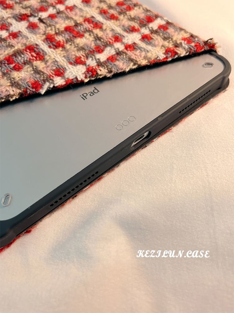 Knit iPad Plaid Case