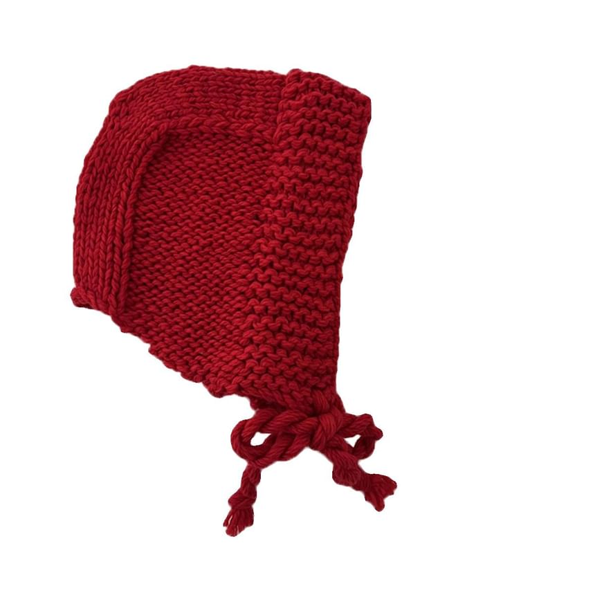 Knit Hat Plain Earflap