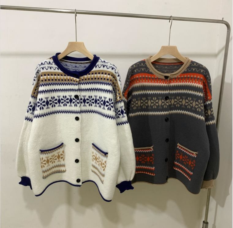 Crewneck Button-Up Cardigan Pattern