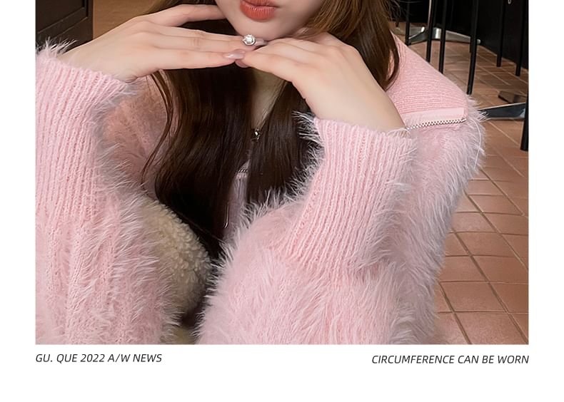 Chenille Ear Plate Cat Metal Hat