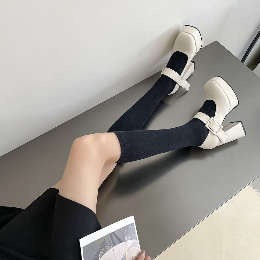 Mary Pumps Heel Jane High