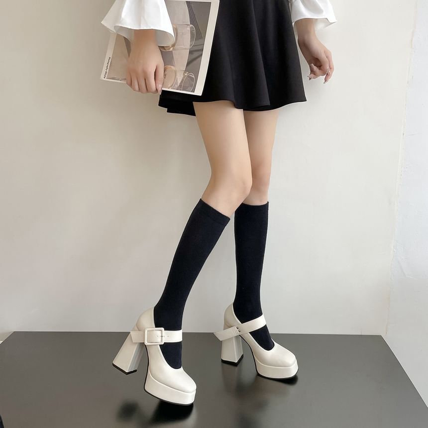 Mary Pumps Heel Jane High