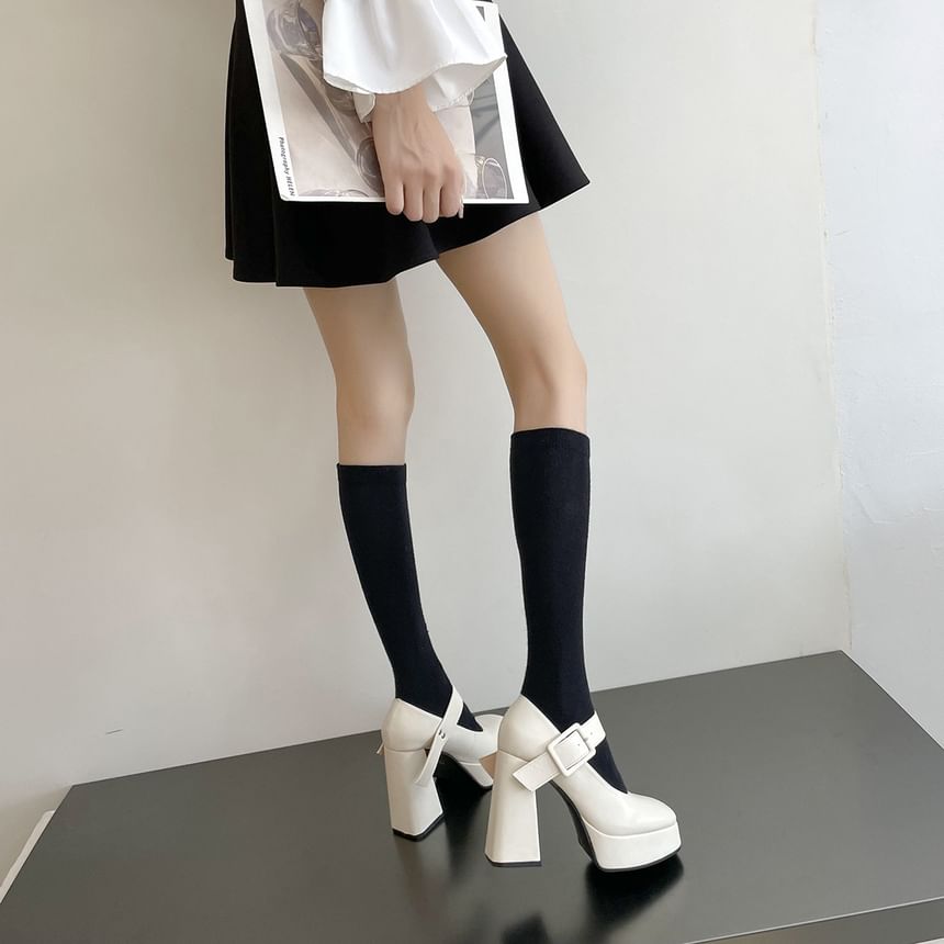 Mary Pumps Heel Jane High