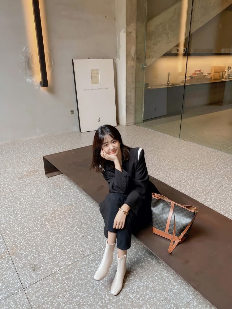 Heel High Boots Lined Fleece Short