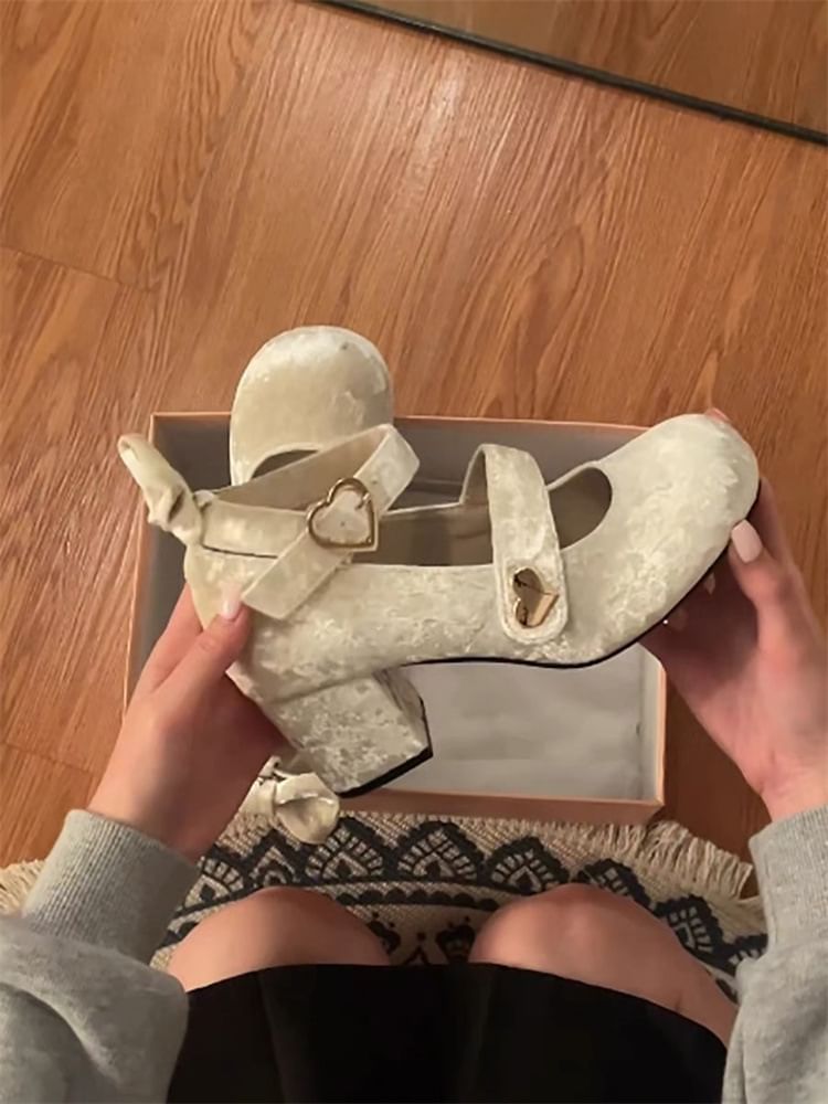 Pumps Mary Heel Block Jane