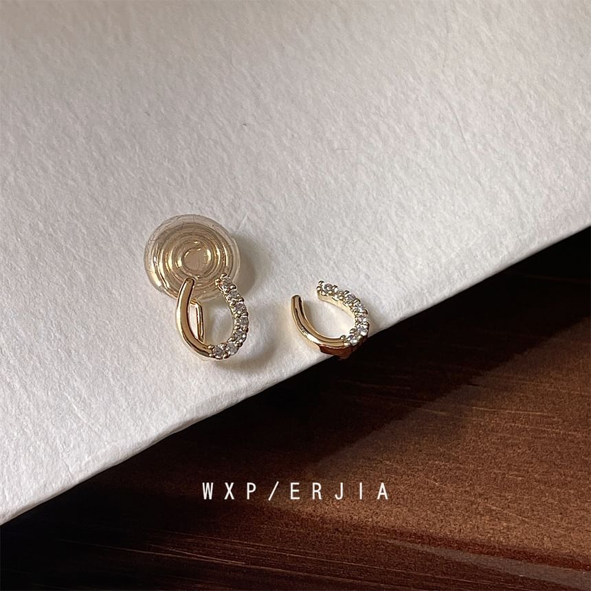 Ear Rhinestone Alloy Cuff