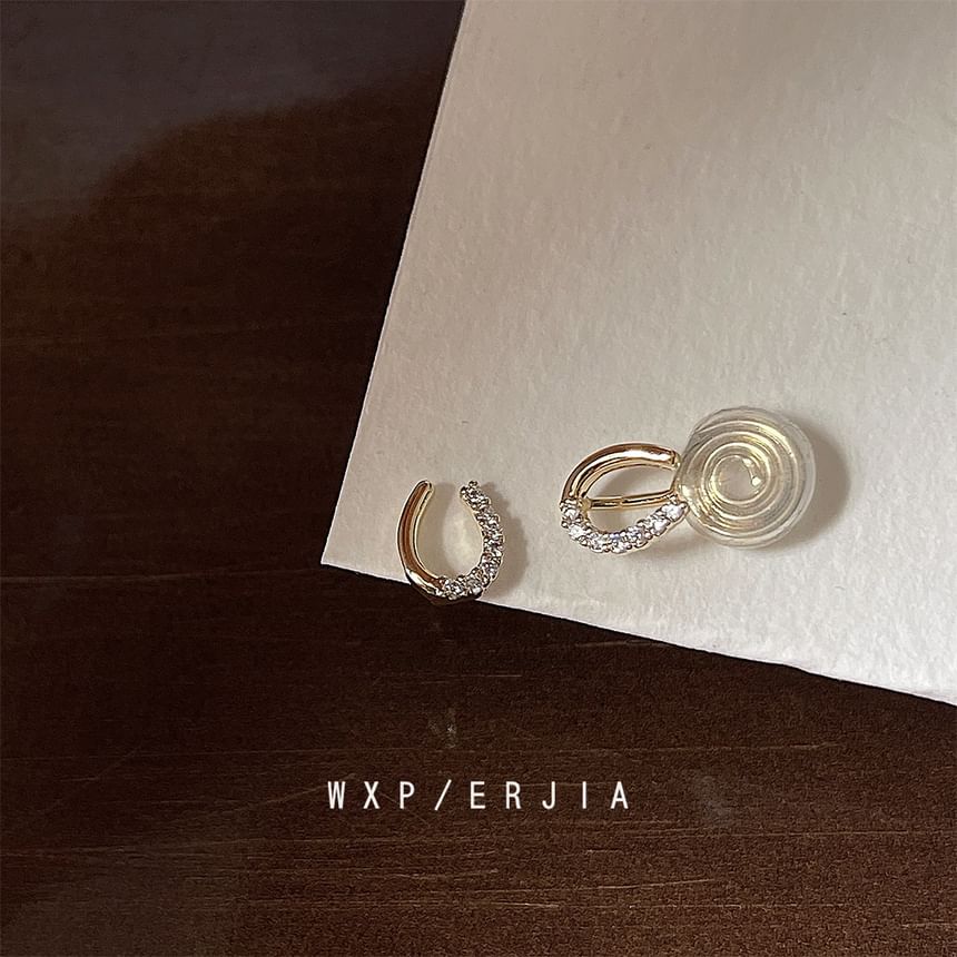 Ear Rhinestone Alloy Cuff