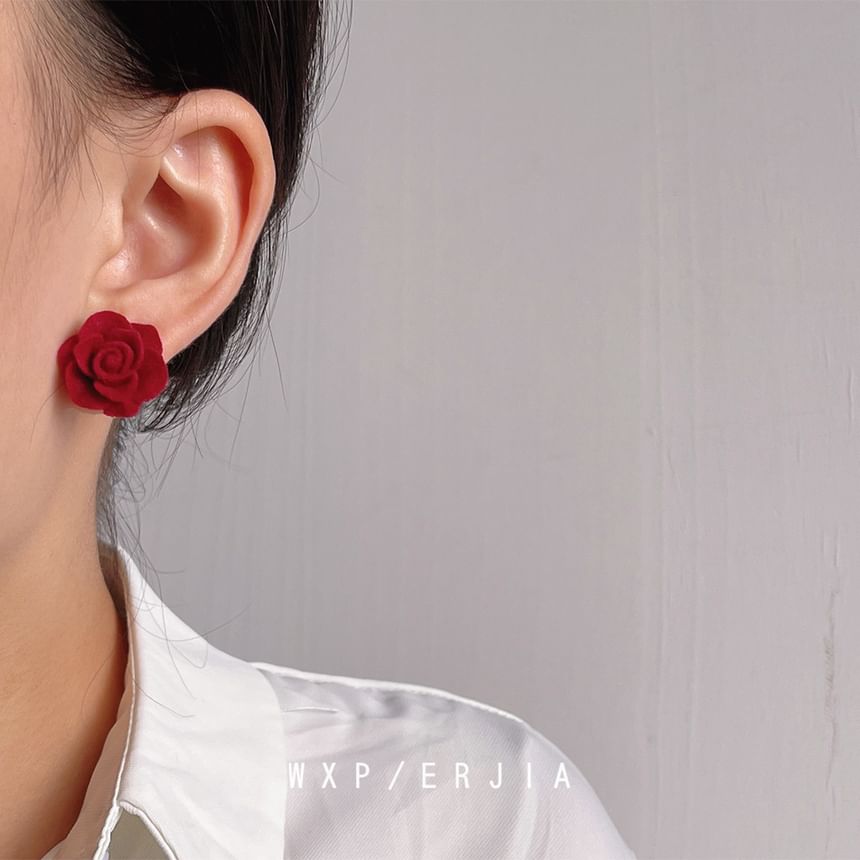 Cuff Ear Alloy Rose Flocking