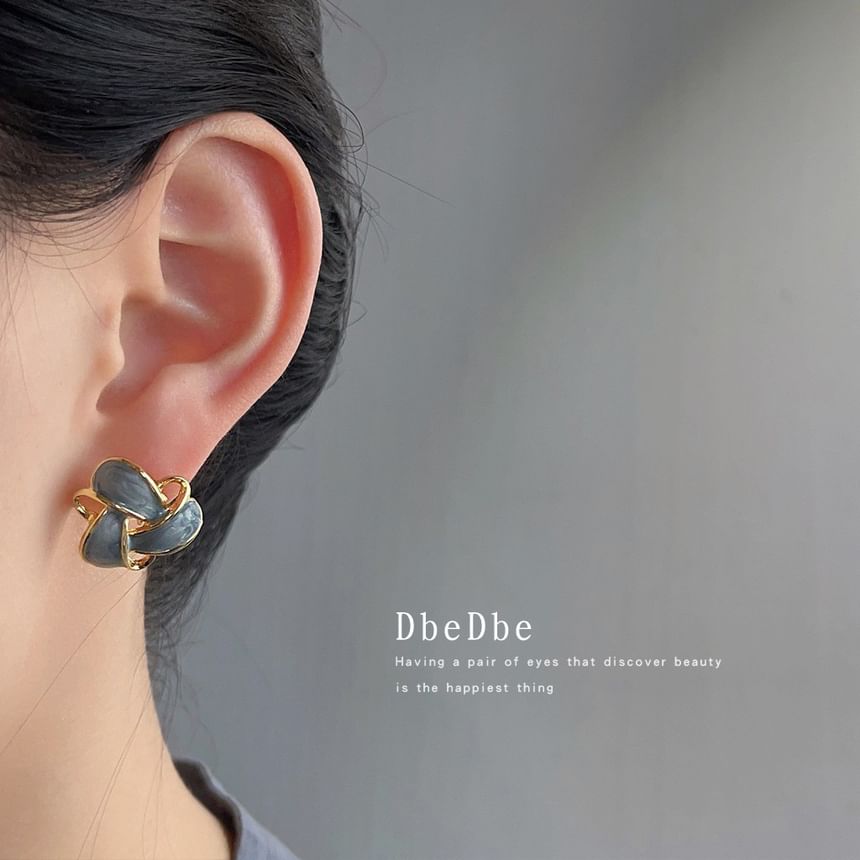 Alloy Glaze Cuff Floral Ear