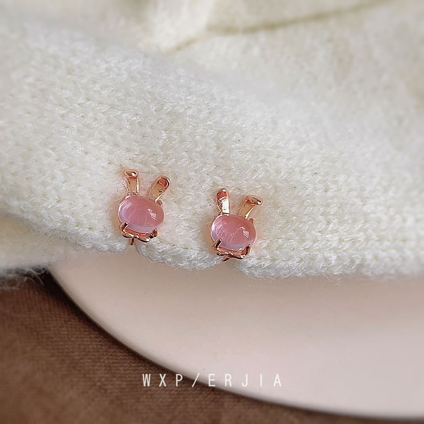 Ear Rabbit Alloy Cuff Gemstone Faux