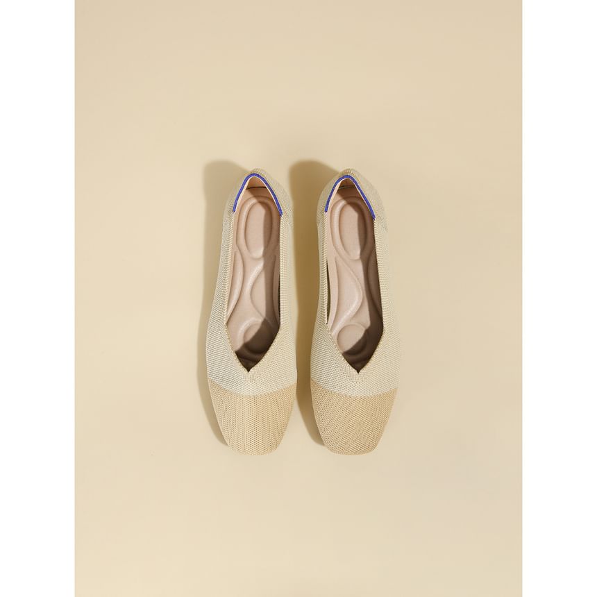 Square Flats Toe Woven