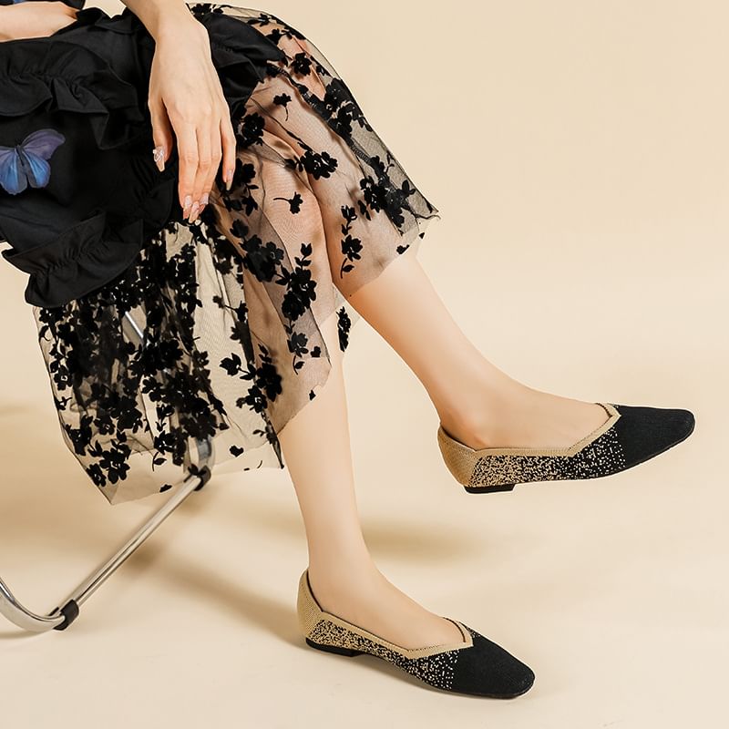 Woven Two Flats Tone