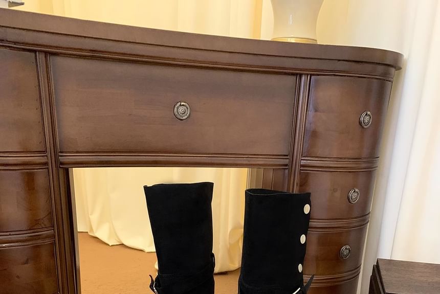 Folded Over-The-Knee Boots