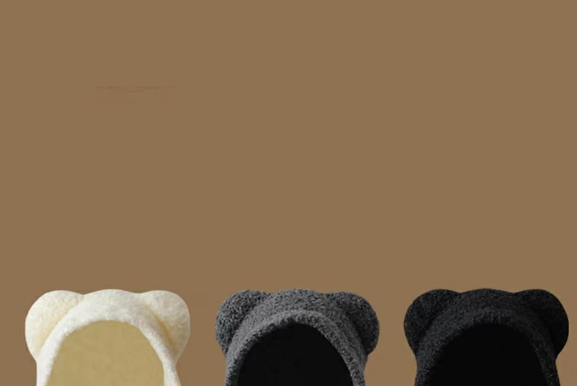 Fleece Hat Bonnet Ear Bear