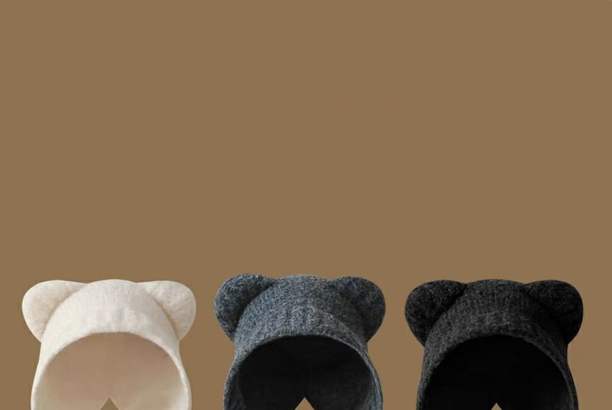 Fleece Hat Bonnet Ear Bear