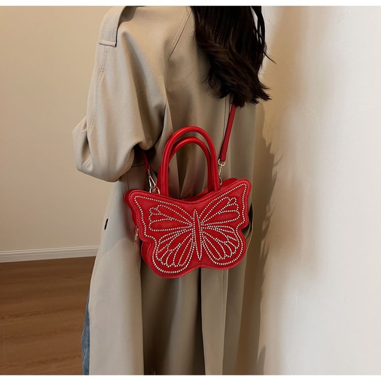 Bag Crossbody Butterfly Studded