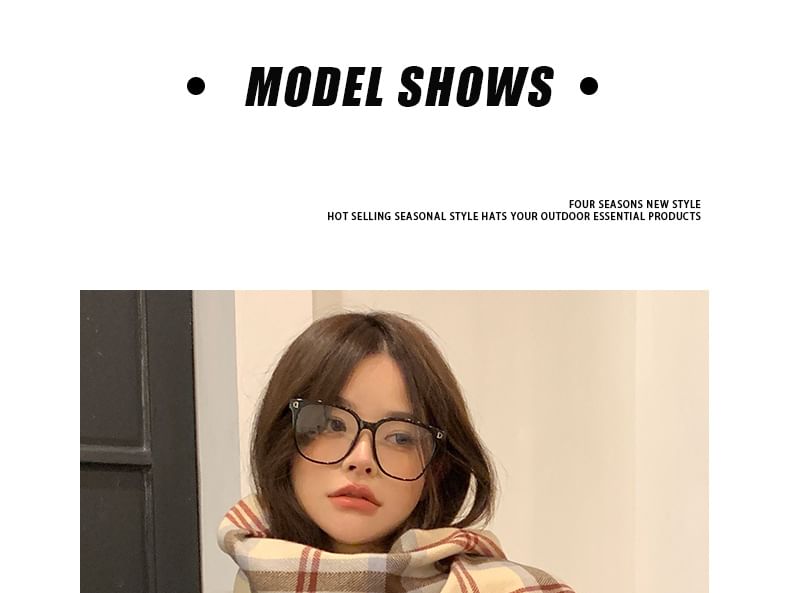 Scarf Houndstooth Tasseled