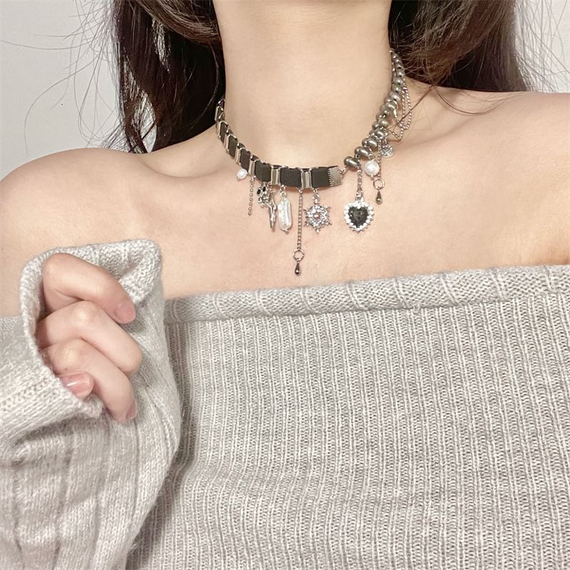 Charm Necklace Alloy