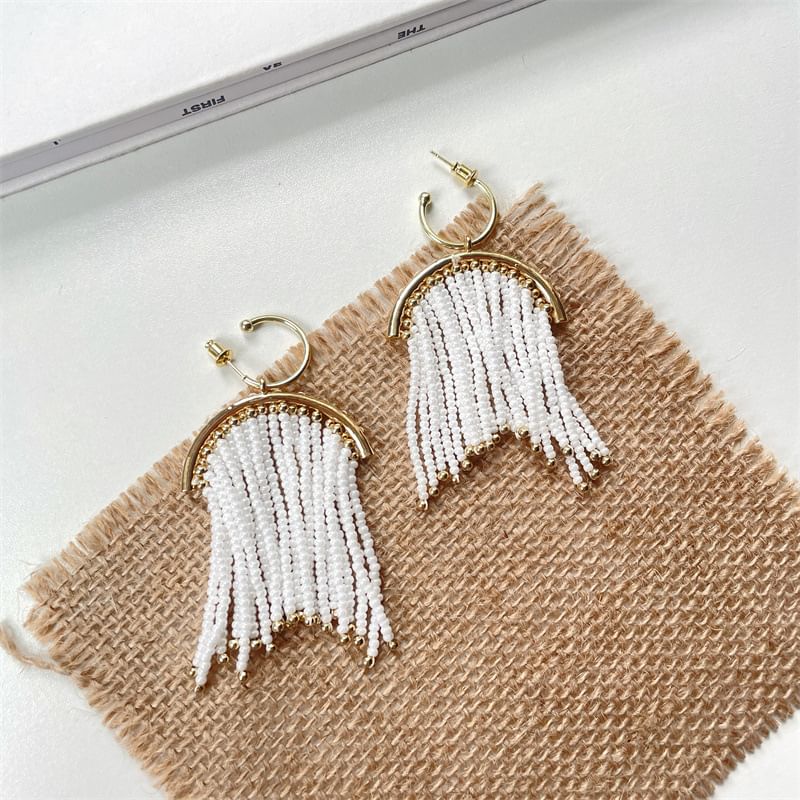 Earring Beaded Fringed