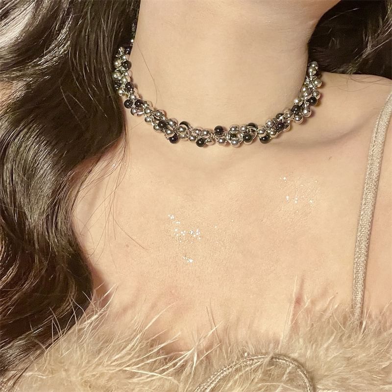 Beaded Choker Layered