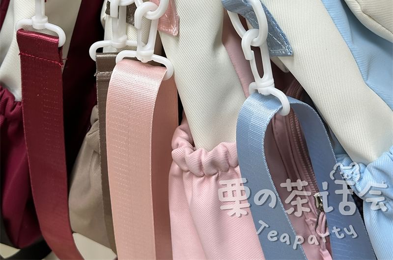 Applique Multi-Pocket Tote Bag / Bag Charm / Coin Purse / Set