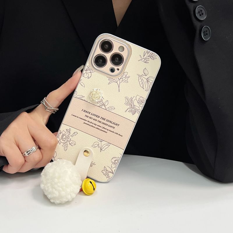 Bell Case Pom Phone Rose