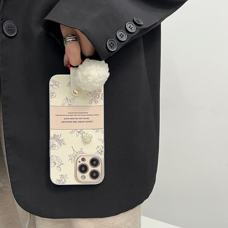 Bell Case Pom Phone Rose