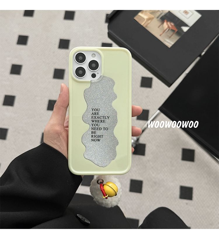 Case Phone Lettering Pom Bell