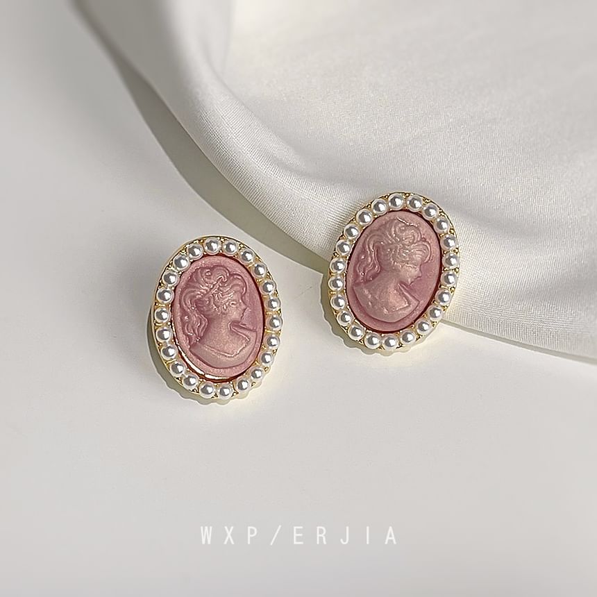 Faux Earring Face Pearl Clip-On