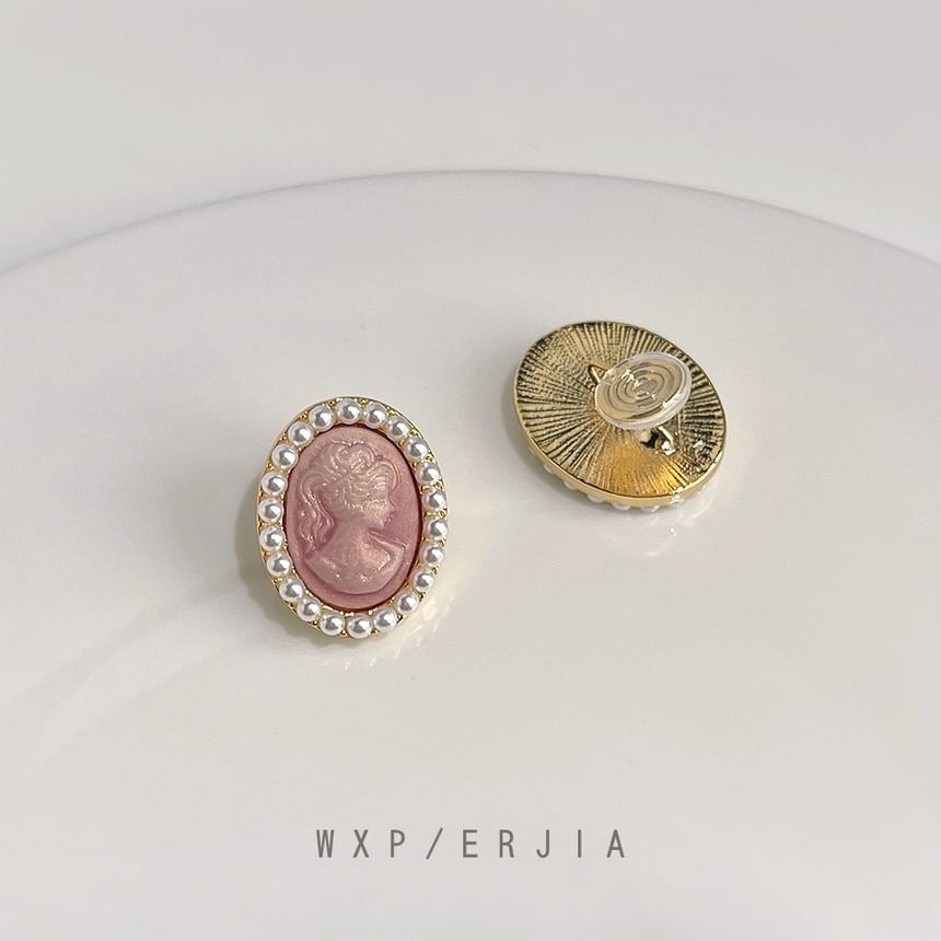 Faux Earring Face Pearl Clip-On