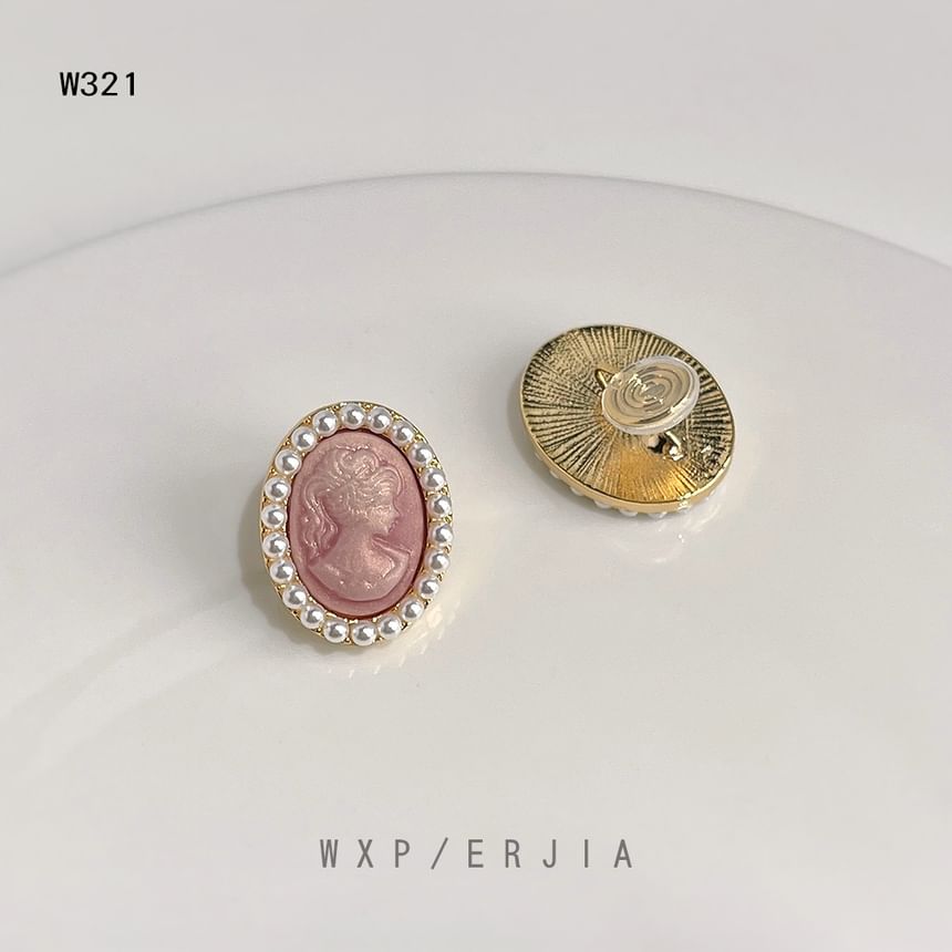 Faux Earring Face Pearl Clip-On