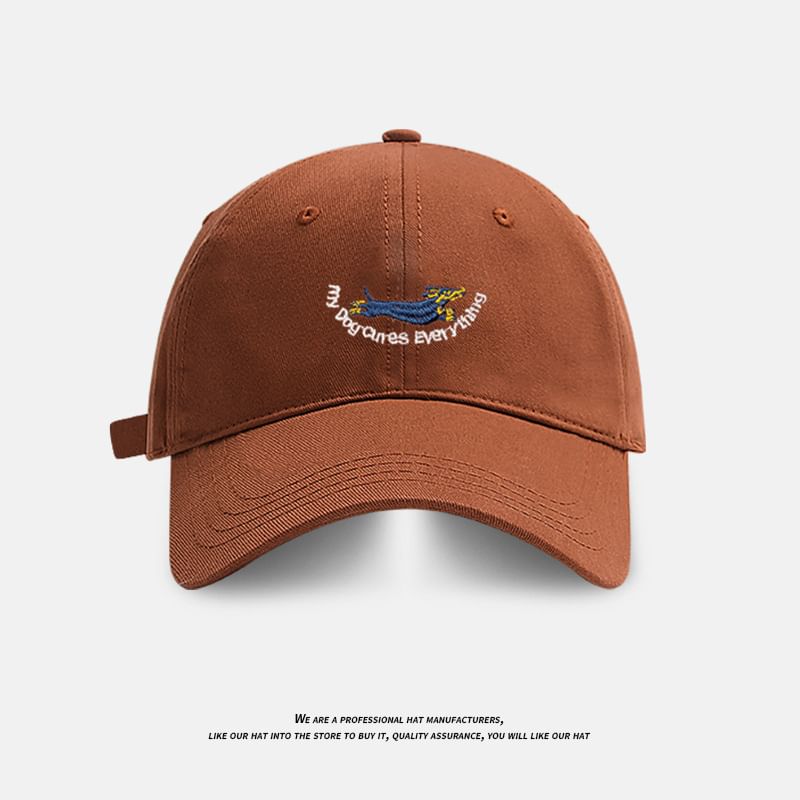 Cap Embroidered Baseball Dog