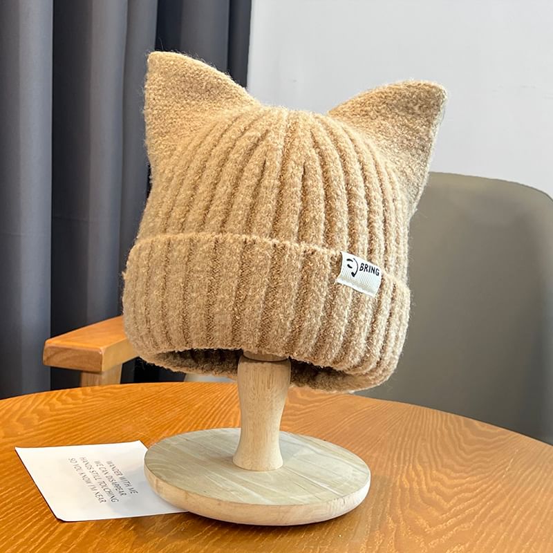 Knit Beanie Cat Ear