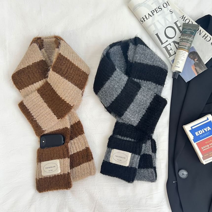 Scarf Light Knit Striped