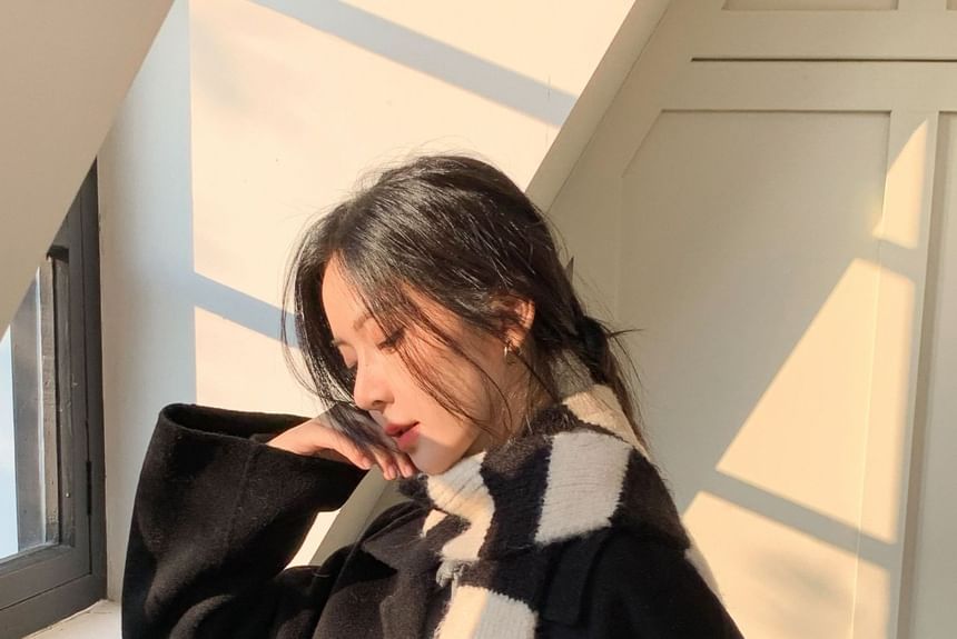 Scarf Light Knit Striped