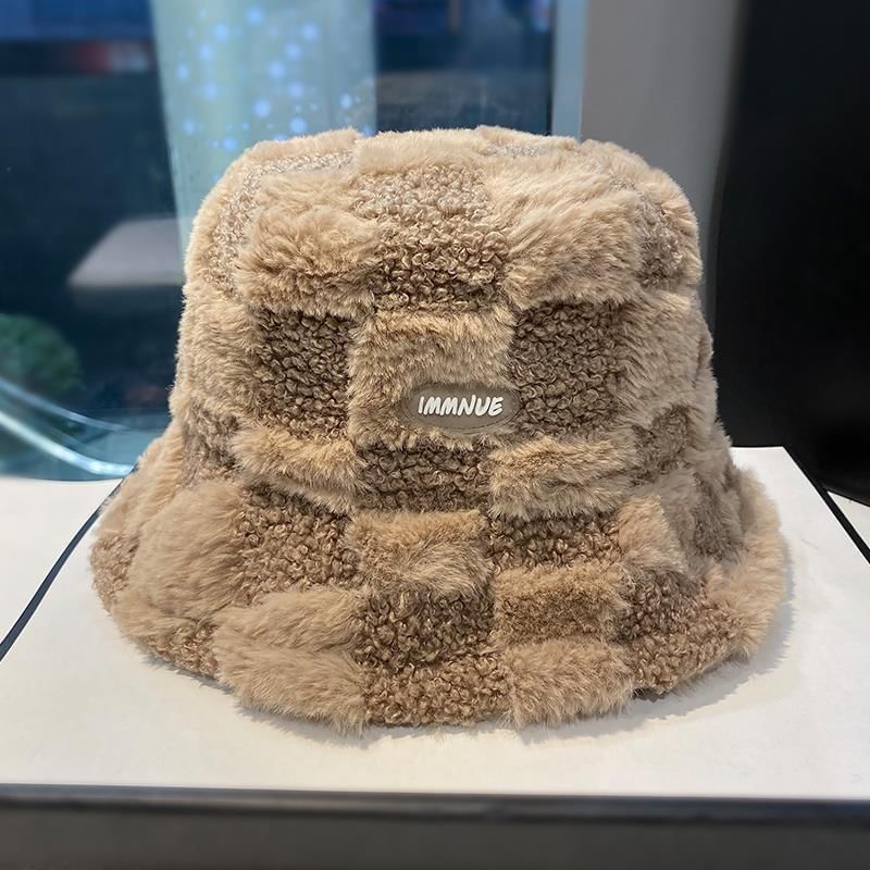 Bucket Hat Lettering Plaid