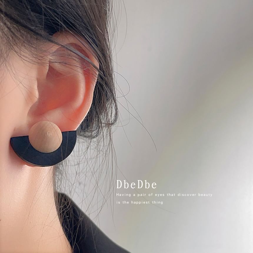 Cuff Geometric Wooden Ear