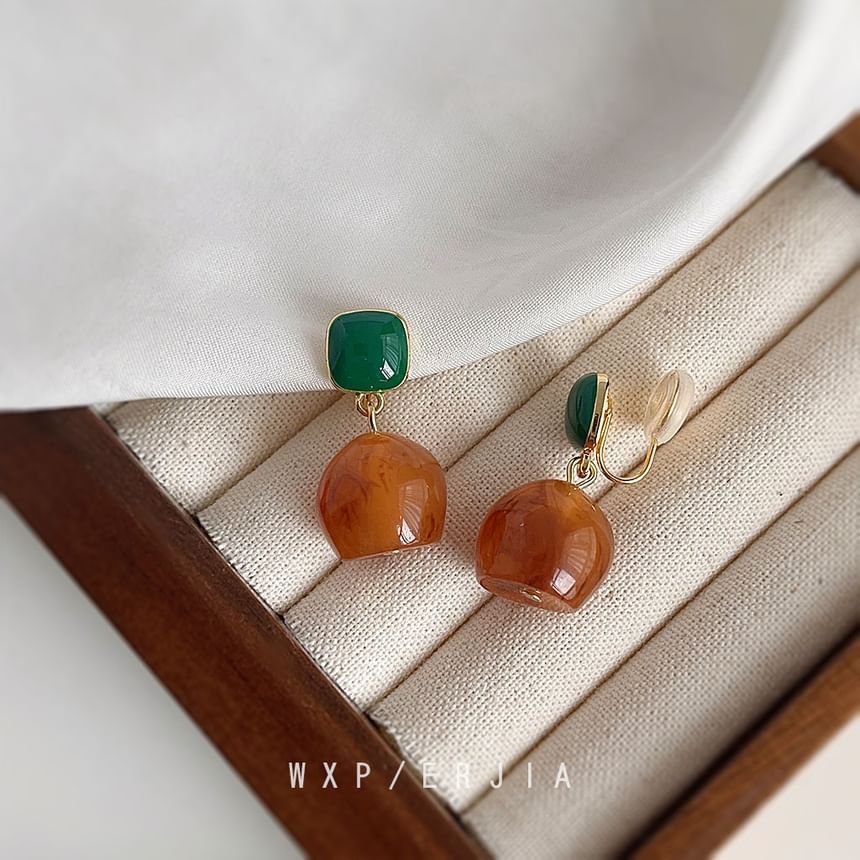 Earring Drop Resin Alloy