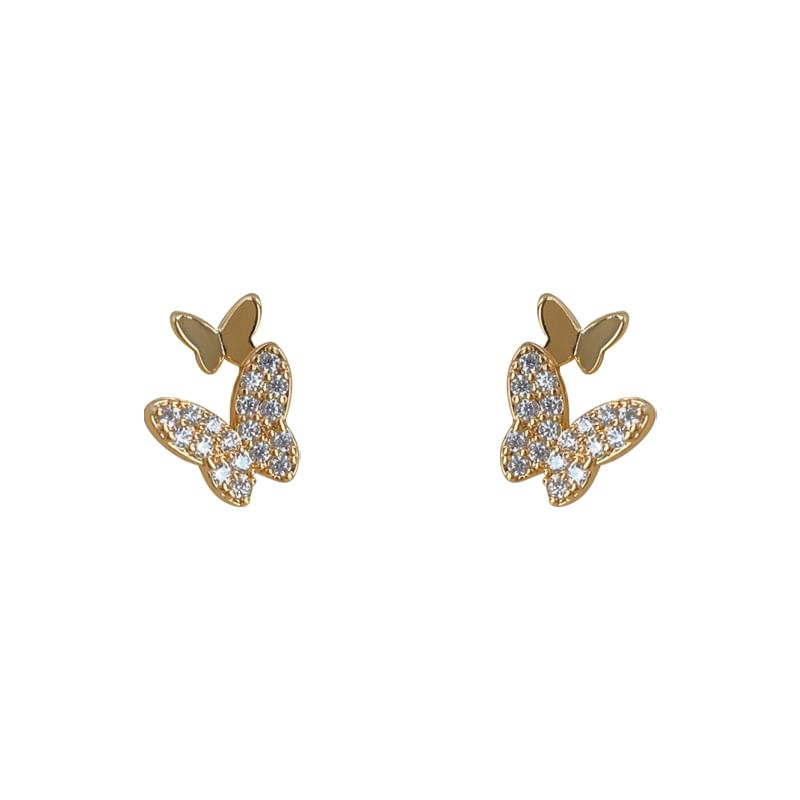 Rhinestone Butterfly Cuff Alloy Ear