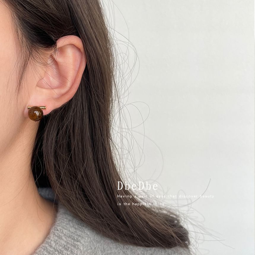 Faux Gemstone Ear Cuff Alloy Bead