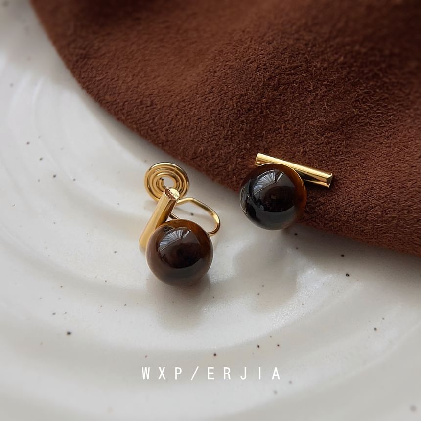 Faux Gemstone Ear Cuff Alloy Bead