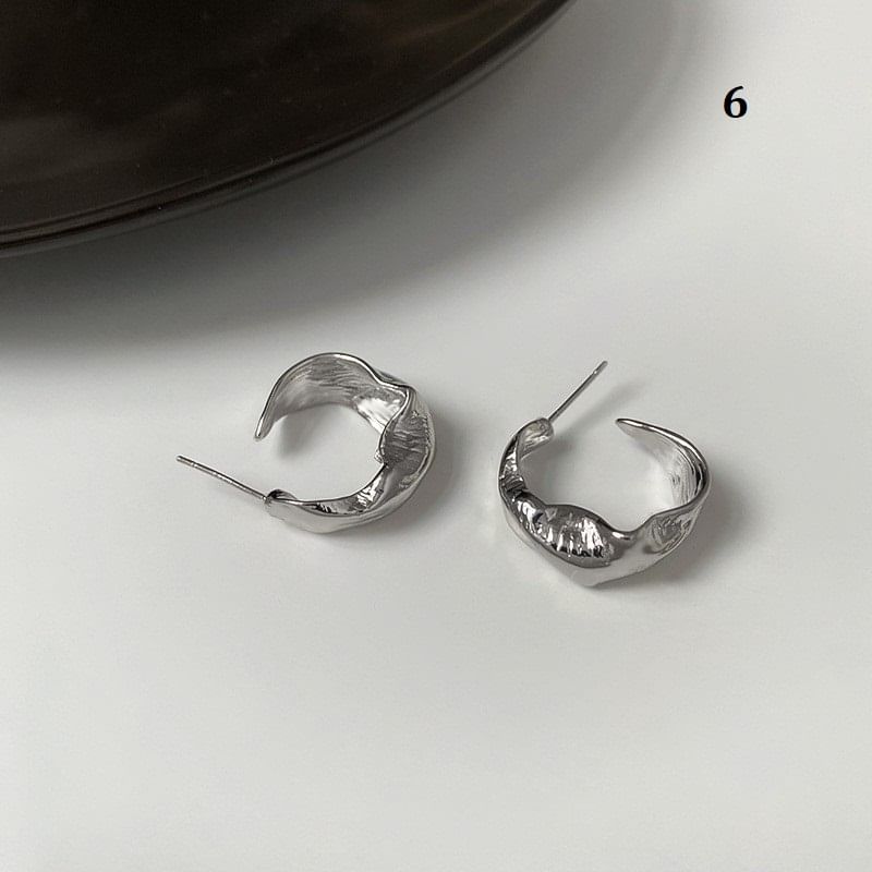 Tone Earring (Various Designs) Silver