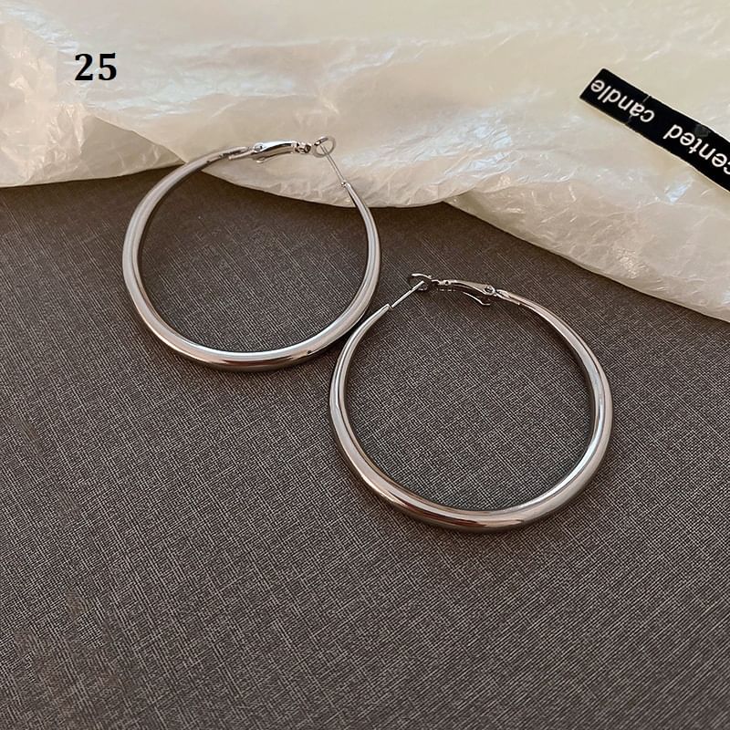(Various Tone Designs) Silver Earring