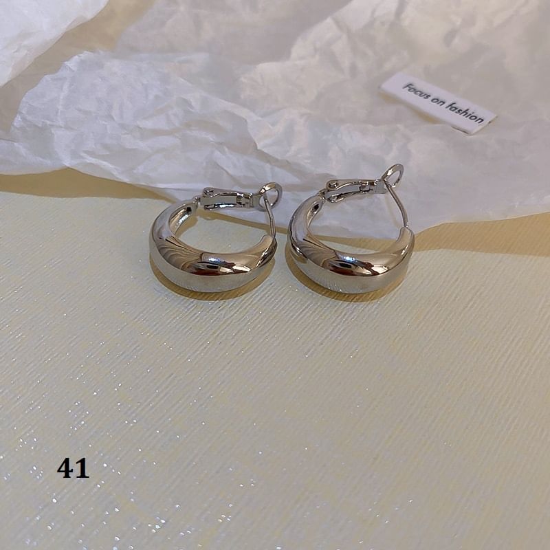 Designs) Tone Earring Silver (Various