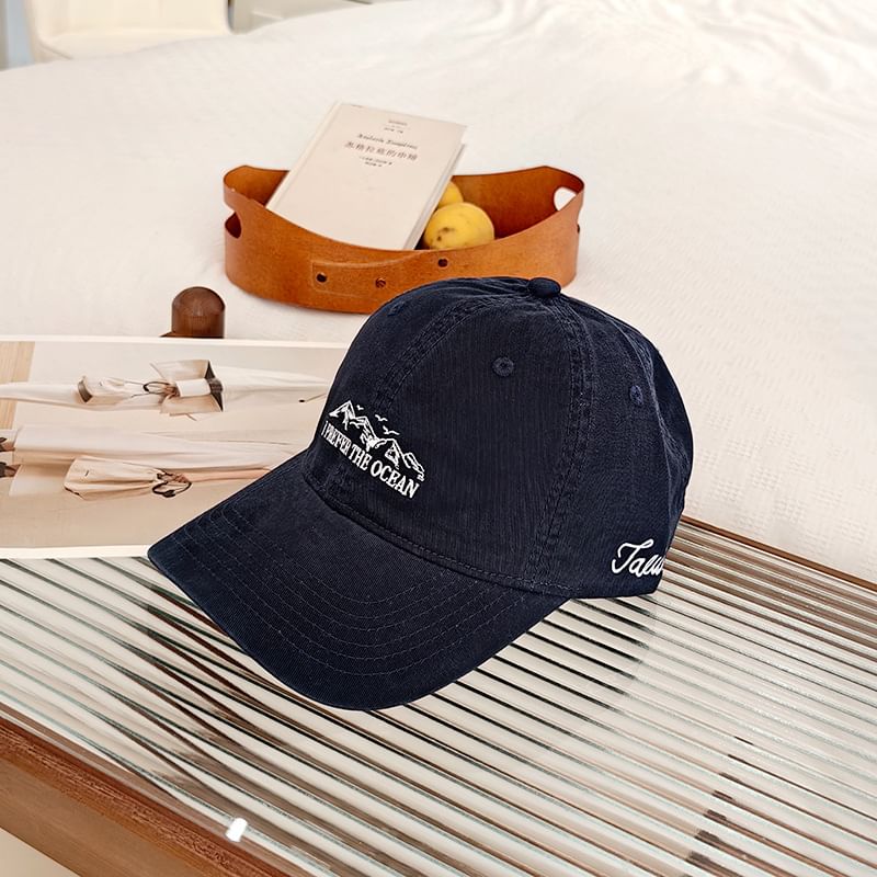 Embroidered Cap Baseball Lettering