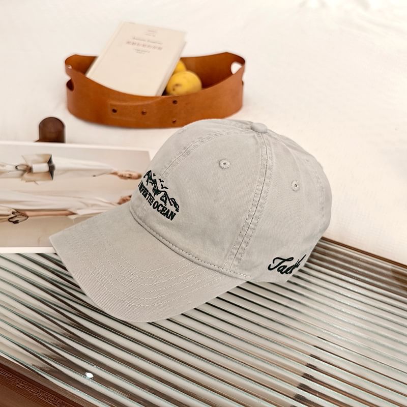 Embroidered Cap Baseball Lettering