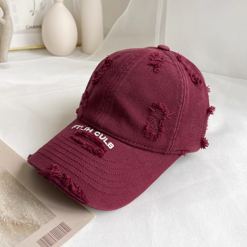 Baseball Distressed Lettering Cap