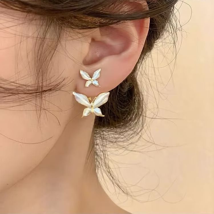 Jacket Ear Butterfly Alloy