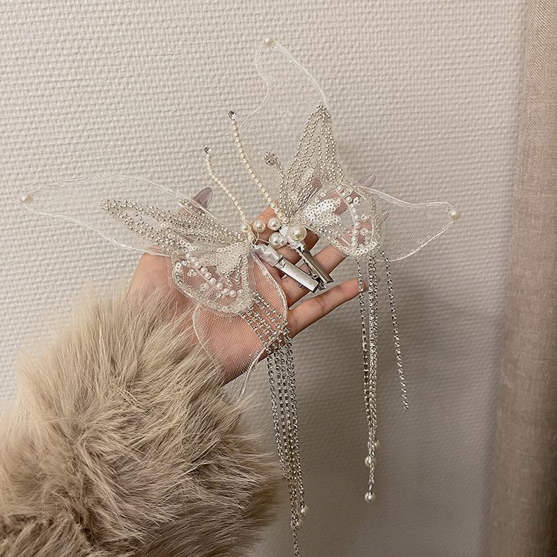 Clip Hair Set 2: Butterfly Mesh of