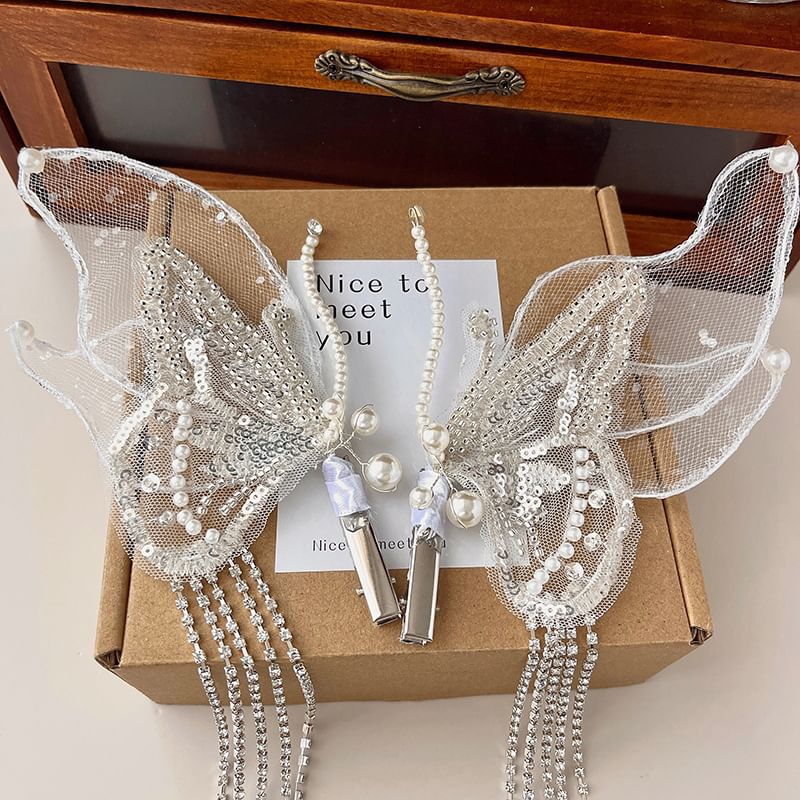 Clip Hair Set 2: Butterfly Mesh of